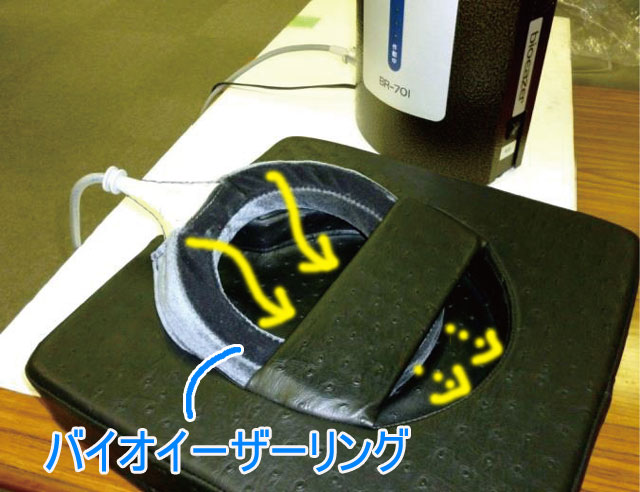 家庭用電気磁気治療器「バイオイーザー用専用クッション」《無欲 家庭用電気磁気治療器「バイオイーザー用専用クッション」《無欲