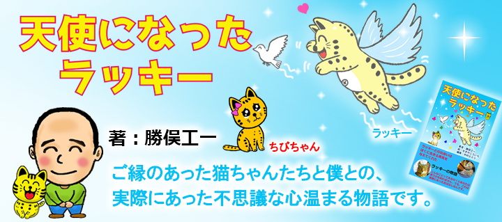 書籍「天使になったラッキー」著：勝俣工一